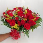 BH Flores - Bouquet 24 rosas vermelhas