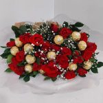 BH Flores - Bouquet Doce Romance com 24 Rosas Vermelhas