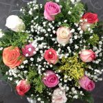 BH Flores - Bouquet 12 rosas colorido