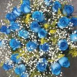BH Flores - Bouquet 20 rosas azuis