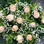 BH Flores - Bouquet 12 rosas chá