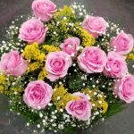 BH Flores - Bouquet 12 rosas rosa