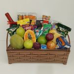 BH Flores - Cesta Vinho, Frutas, Queijos e Aperitivos