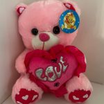 BH Flores - Urso Love rosa