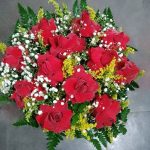 BH Flores - Bouquet 12 Rosas Vermelhas Especiais